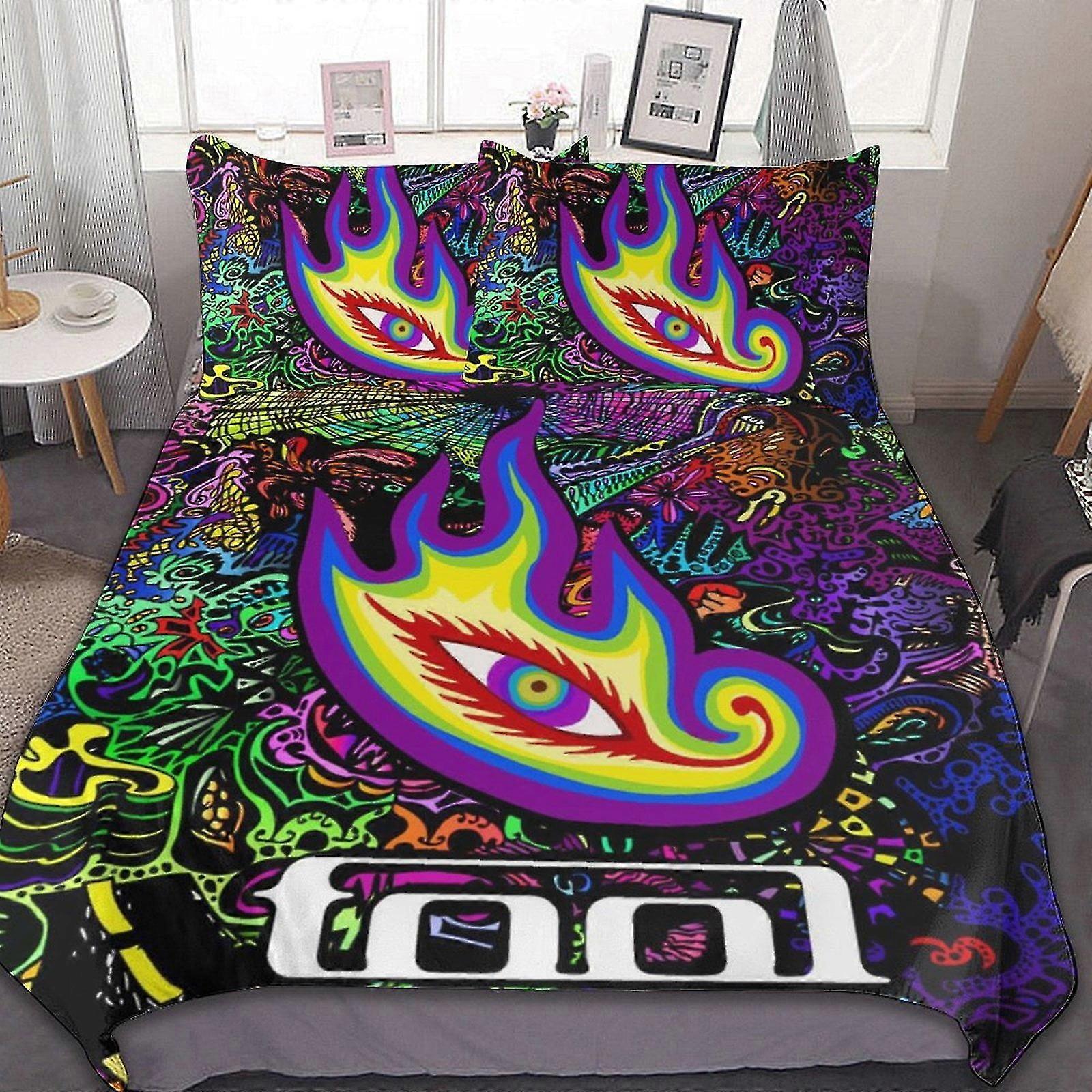 Comfortable 3 Piece Bedding Set Soft Comforter Set Bedroom Decoration Gifts with 1 Duvet Cover and 2 Pillowcases