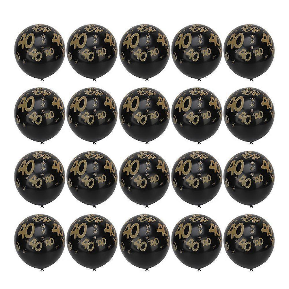 2025最新モデル20pcs 12inラテックスバルーン40歳の誕生日結婚記念日