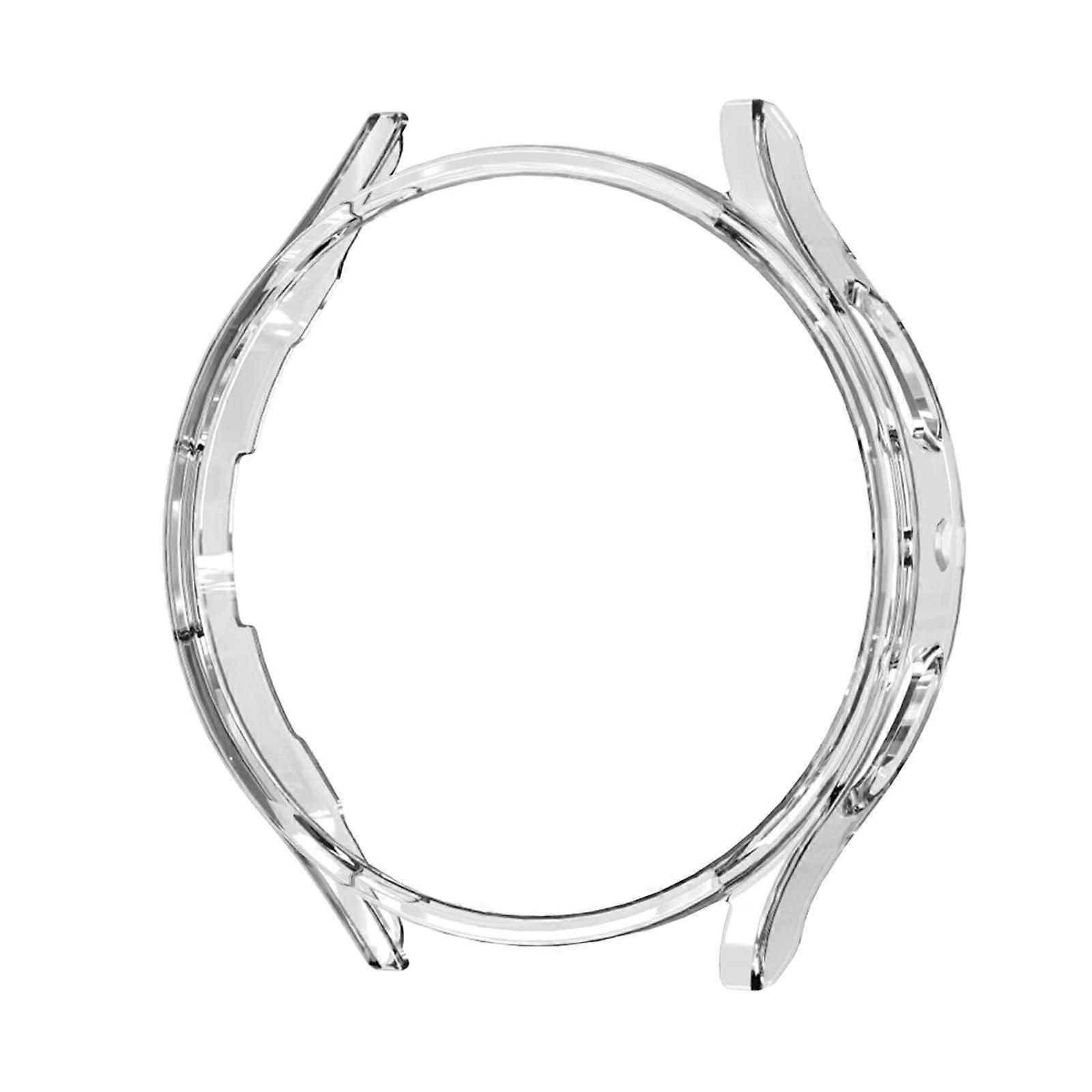 Case Compatible with Samsung Galaxy Watch 6 Classic 43 mm Ultra Thin Scratch-Resistant Hard PC Protector Half Pack Clear