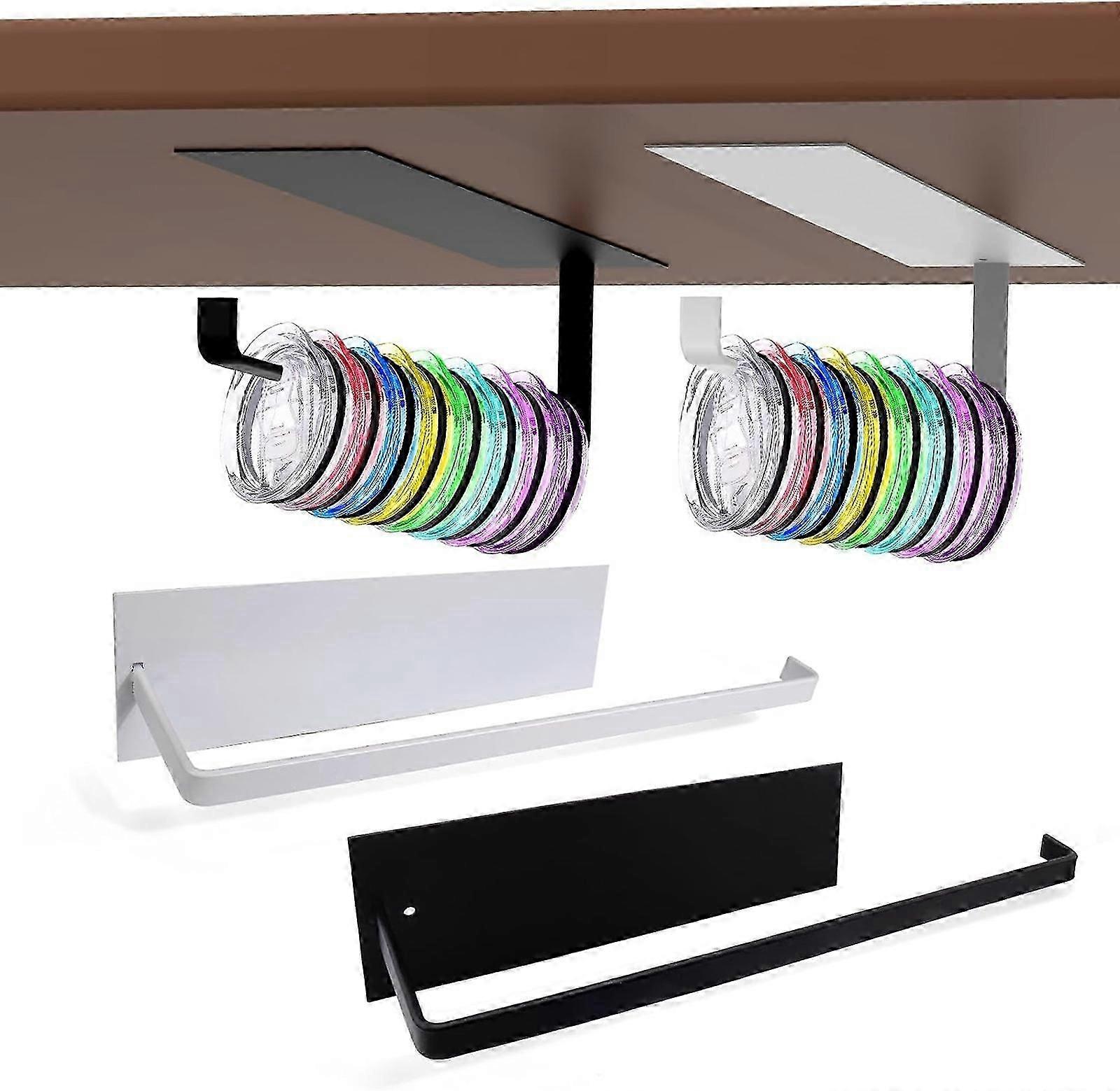 حامل مناشف ورقية ، منظم غطاء بهلوان ، خطاف تخزين غطاء بهلوان ، منظمات غطاء أكواب ذاتية اللصق ، حامل غطاء معلق للخزانة من الداخل