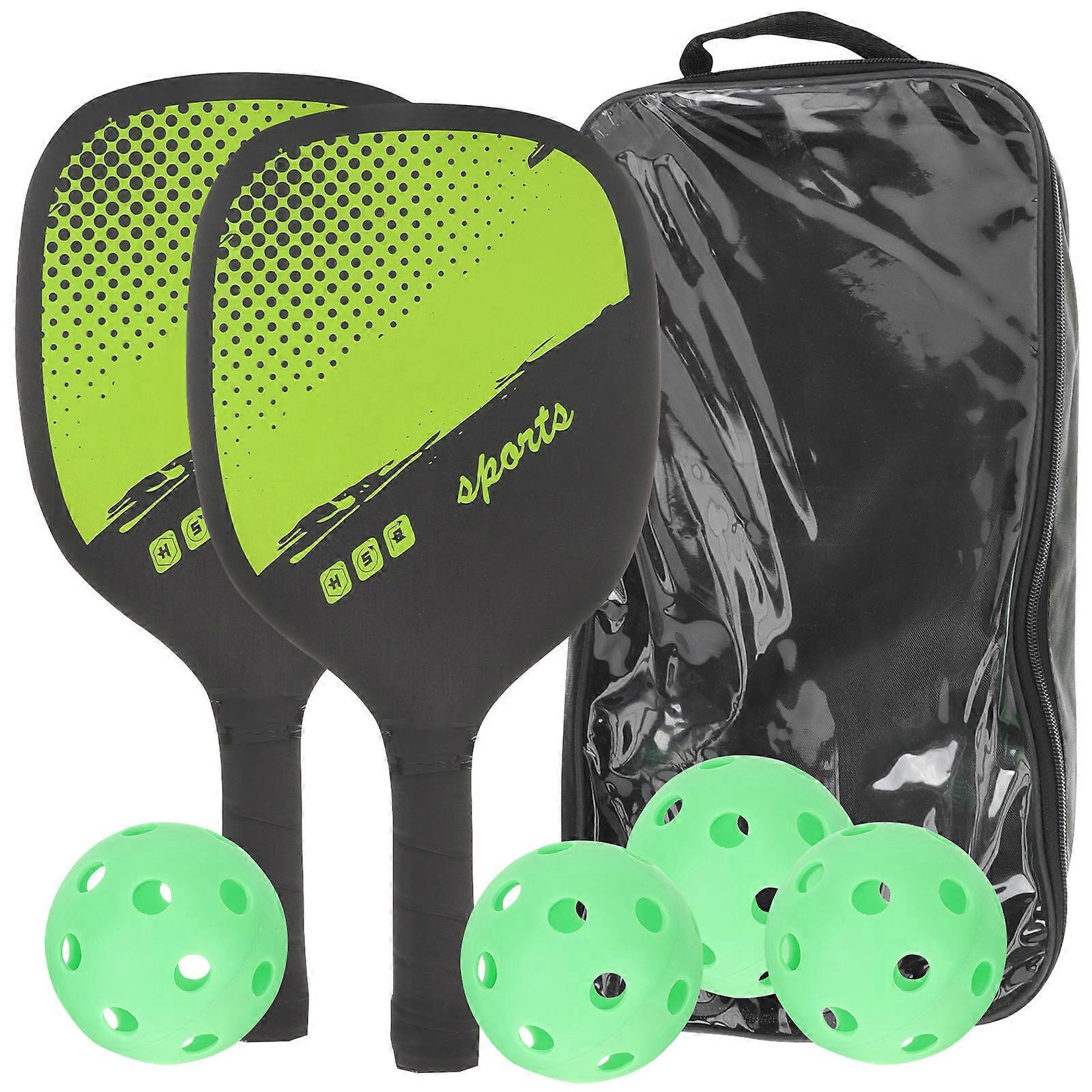 Pickle Kit Practical Sports Toys Pickleball Paddles Intermediate Players Noise Absorption 1StorageBag