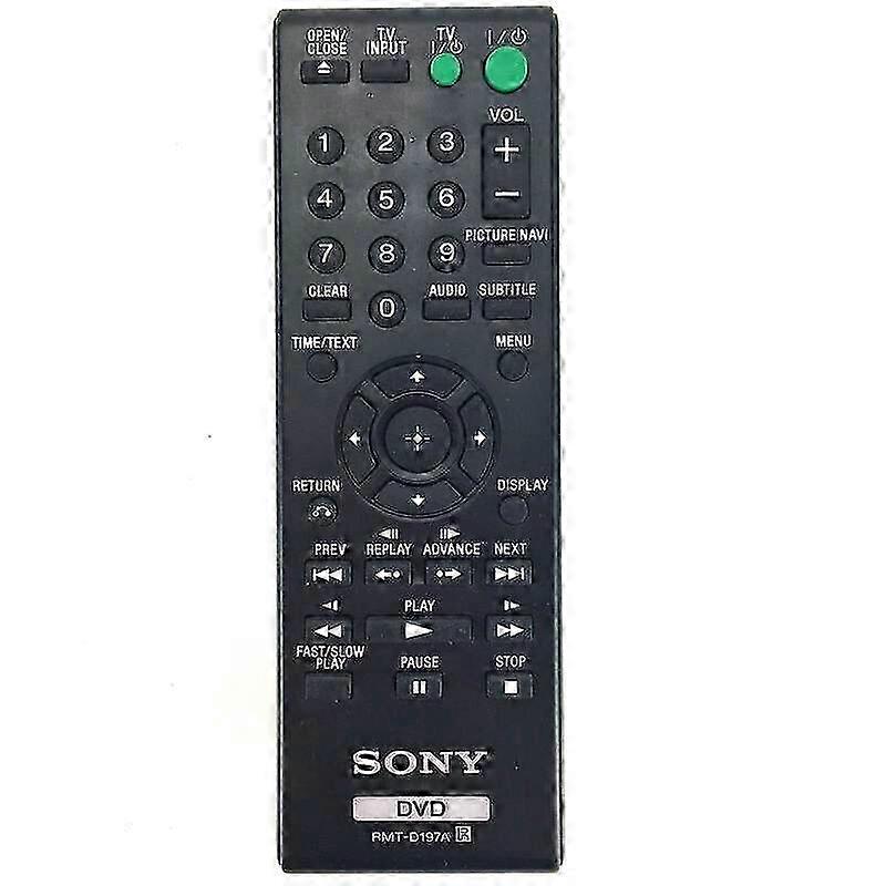 Ny Bytt ut RMT-D197A fjernkontroll Fjernkontroll for Sony DVD DVPSR201P DVP-SR210 DVPSR210P