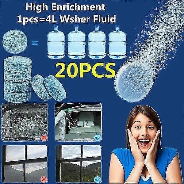 2025 Latest Model 20 pieces/set Car windshield solid soap tablets window glass