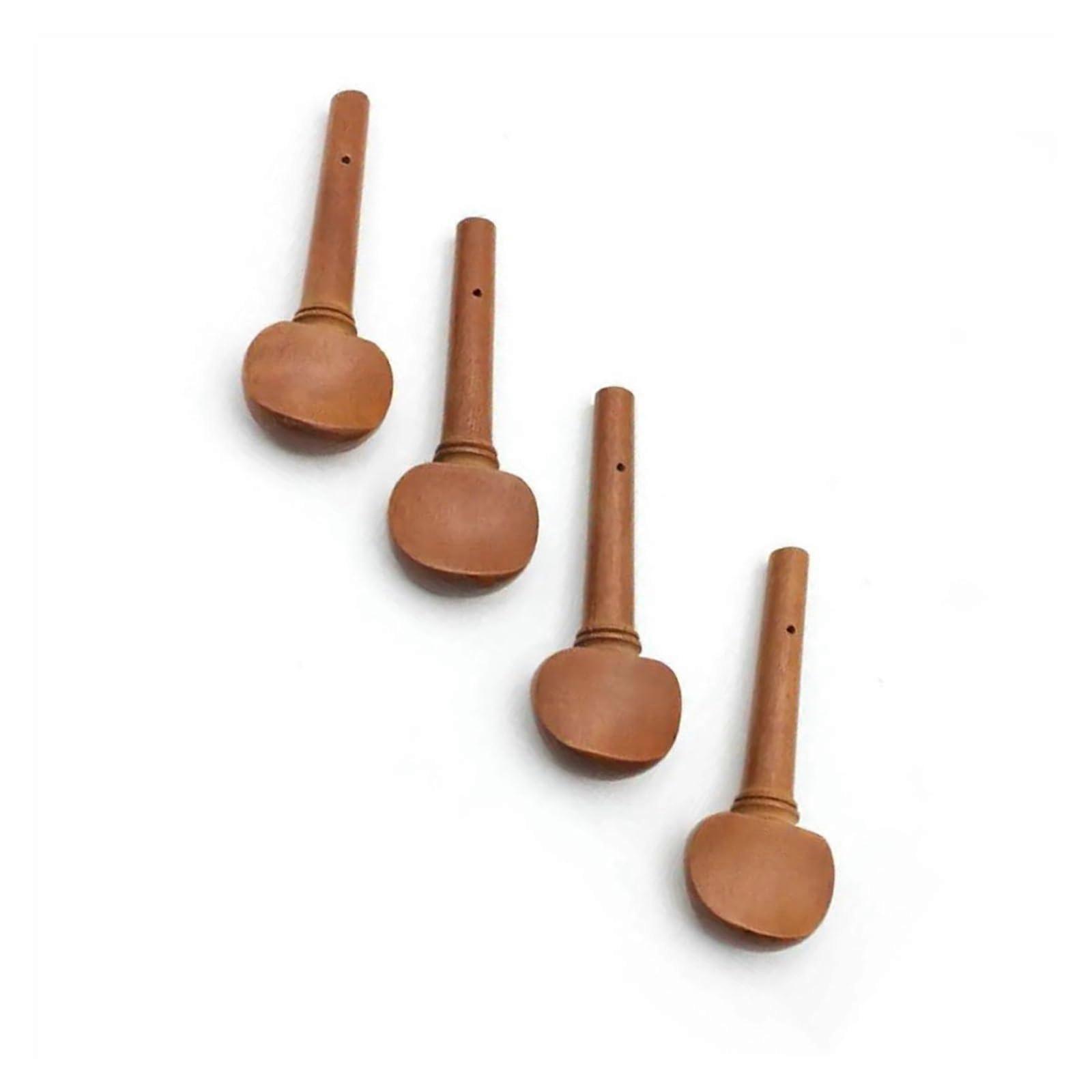 4 parts/set 4/4 size violin tuning pegs wood replacement violin parts