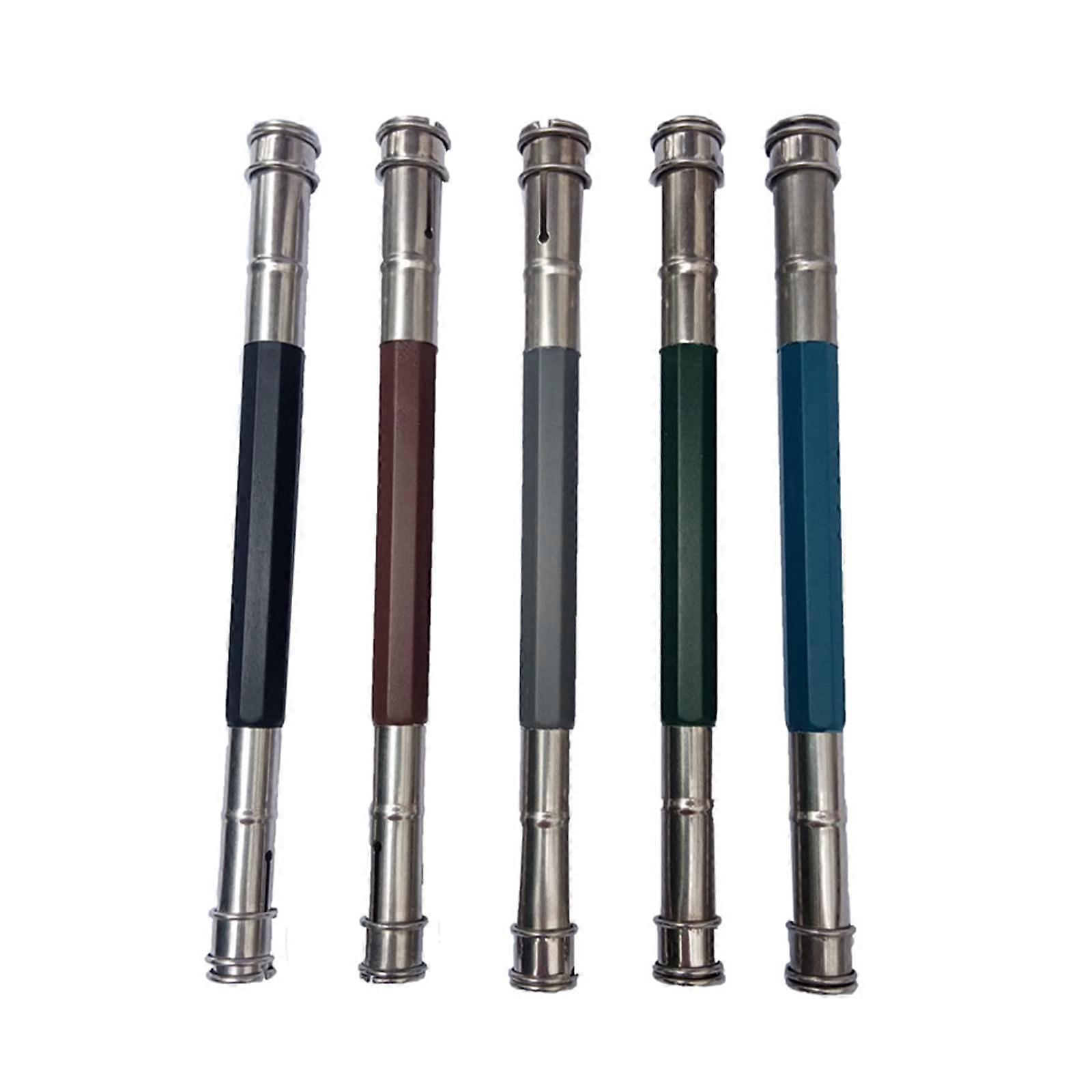 Pencil Extender Pack of 5, Double Head Pencil Holder, Compatible with Sketching Pencils, Dark Color, Durable Material