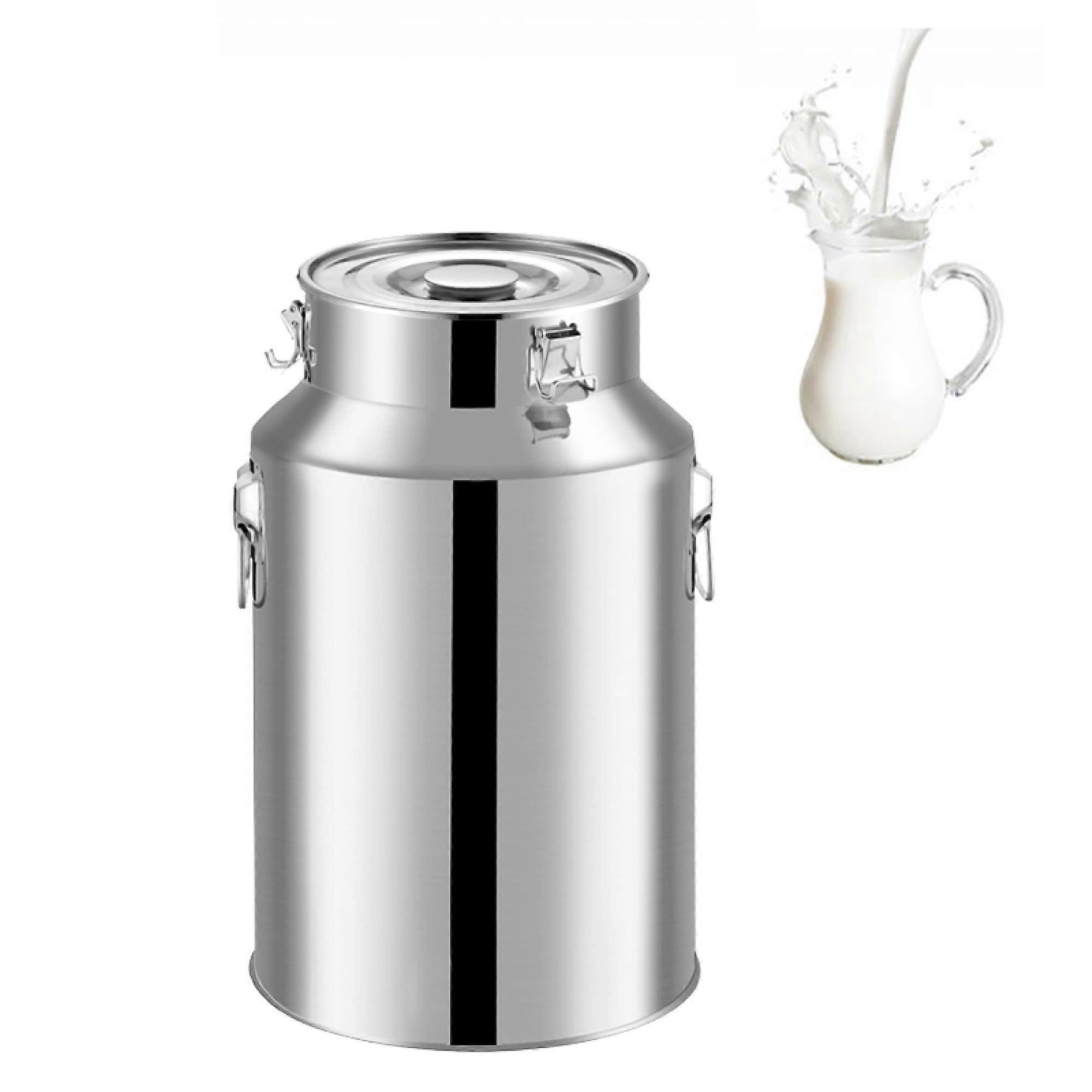 Secchio ermetico per lattine di latte, contenitore per alimenti, 1 pezzo, acciaio inossidabile 201, 28L
