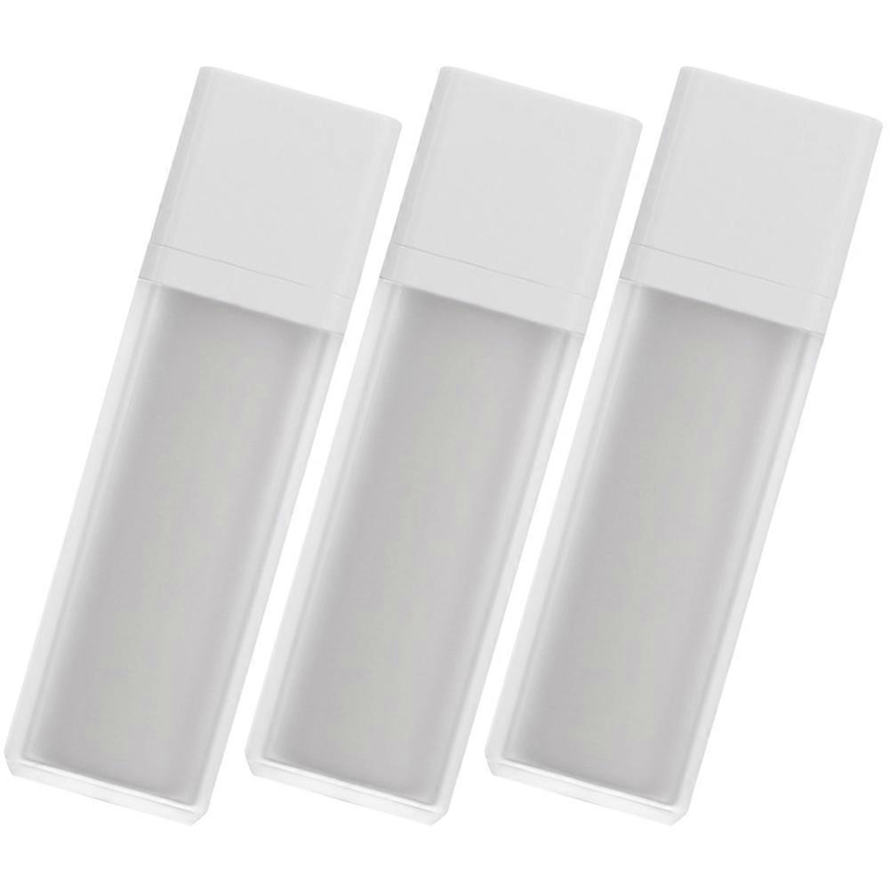 3pcs Airless Refillable Lotion Bottle Vacuum Pump Dispenser for Face Cream, Travel Friendly Leak Proof Empty Cosmetic Container for Skincare and