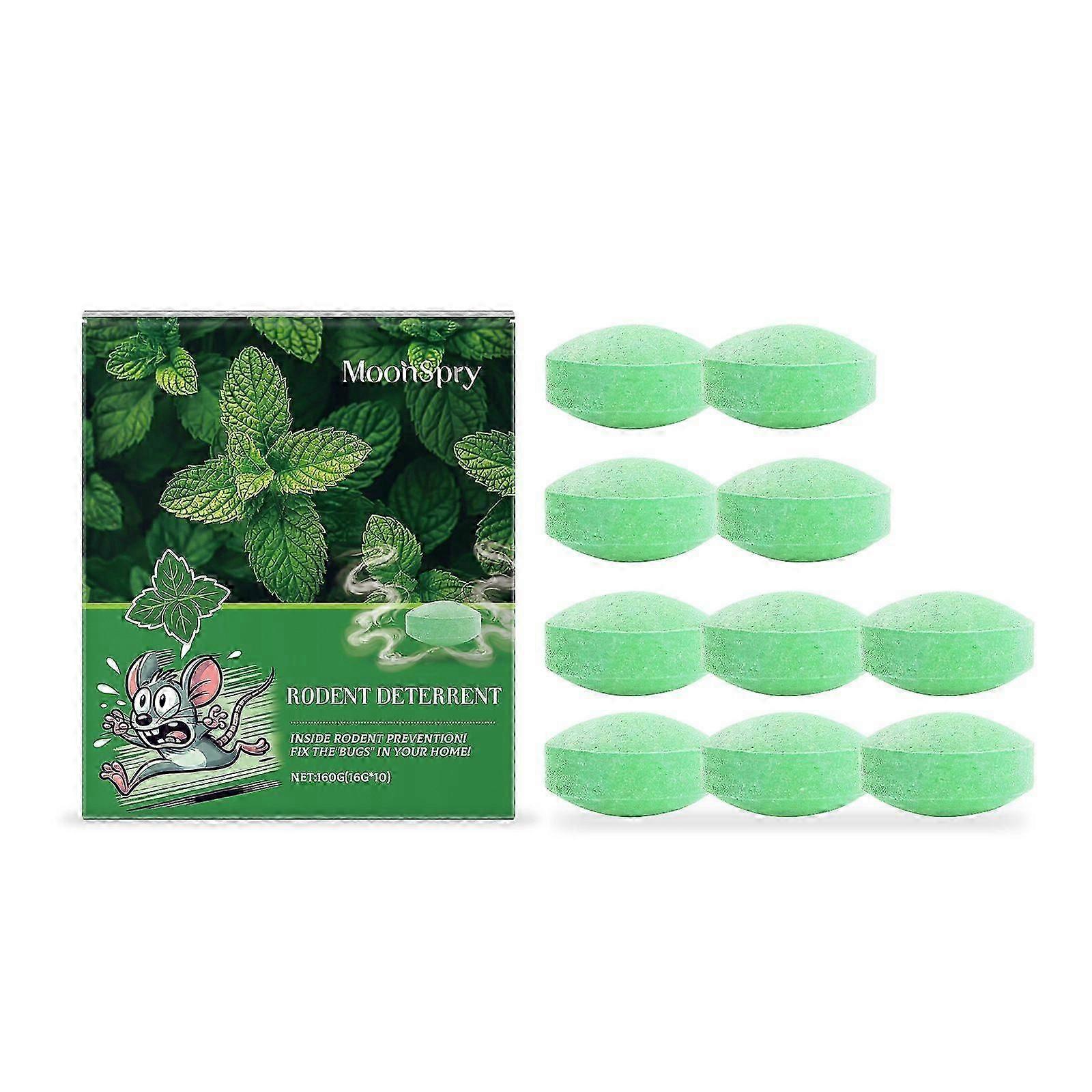 老鼠啮齿动物驱虫剂,10 包薄荷油老鼠驱鼠剂,松鼠鼠蜘蛛害虫驱鼠剂,厨房、仓库、室内、室外驱鼠球