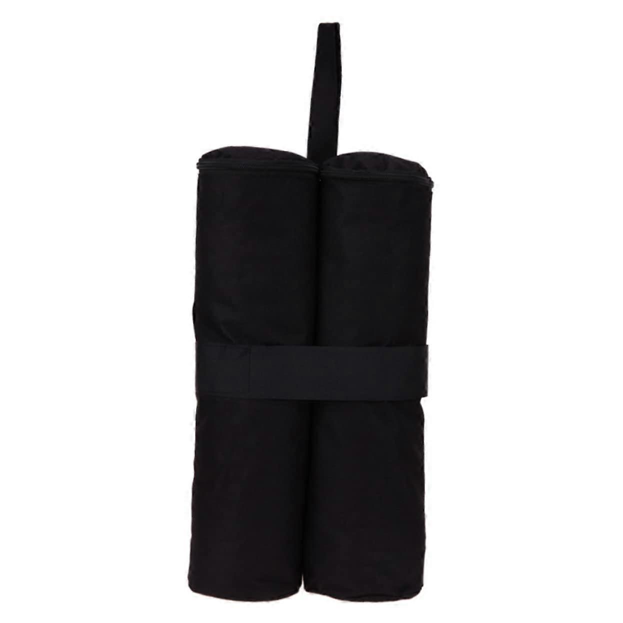 Tent Sandbag Weights - Pack of 4 Durable Black Canopy Sandbags for Gazebo and Folding Tent Stability