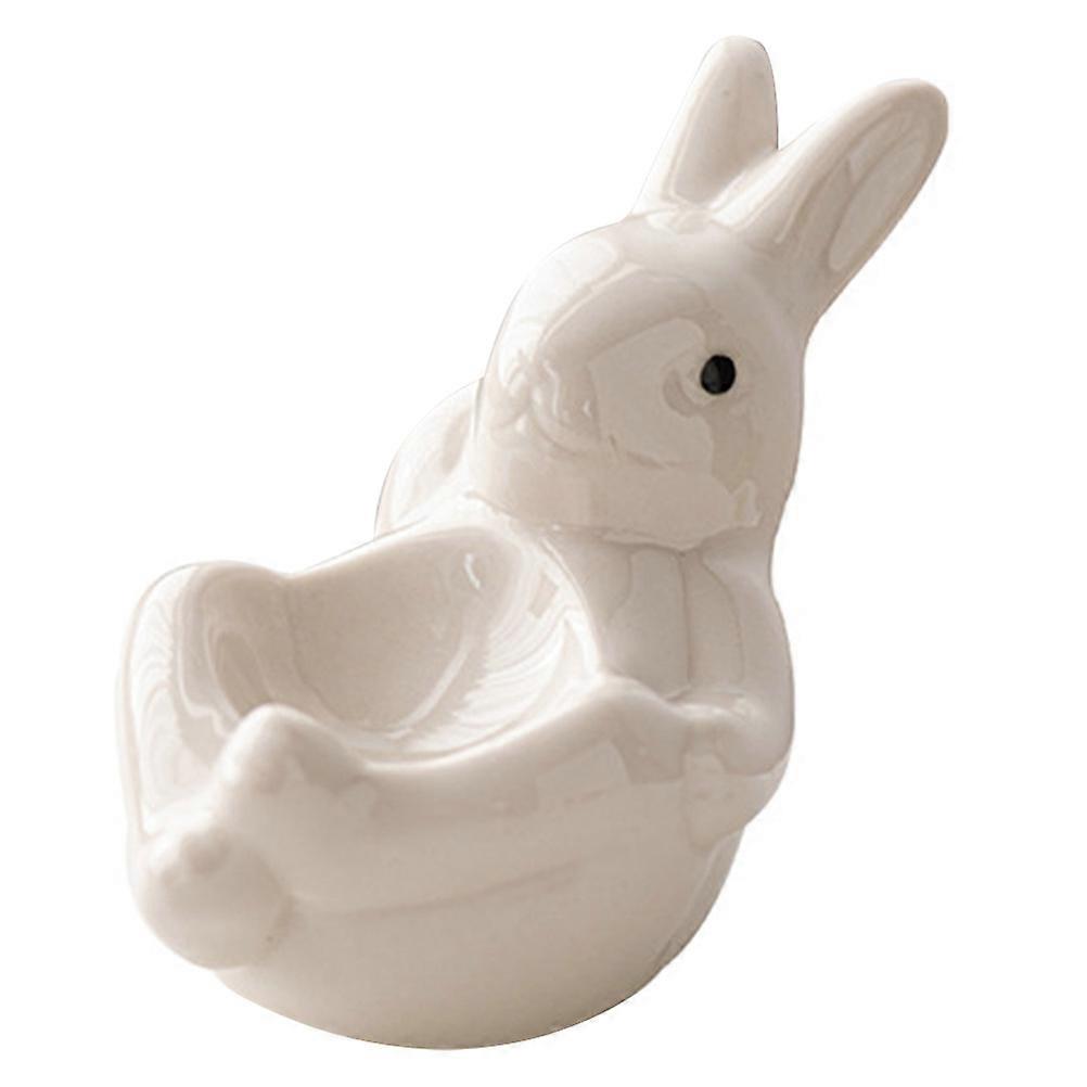 Egg Stand Holders Rabbit Shaped Minimalist Design Small Item Storage Easter Home Decoration 1Pcs