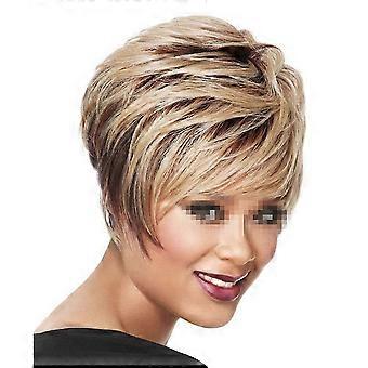 Fashionable Wig Short Curled Hair Cap