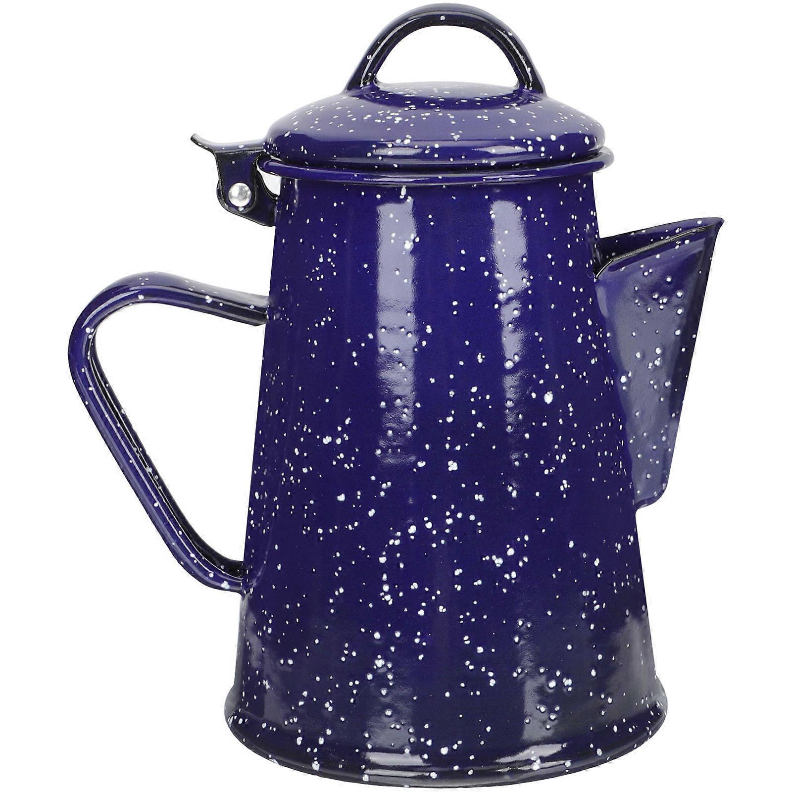 Induction Kettle Stovetop Enamel Pots Restaurant Use 0.8L 1Set