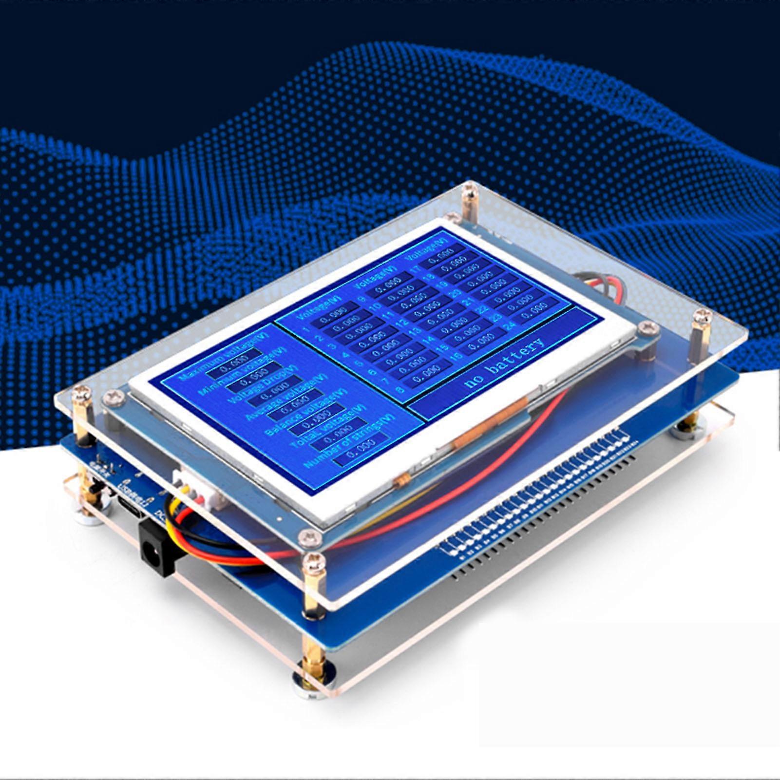 1 to 24S Battery Tester Multi Data Display Series Lithium Battery Tester 2V‑4.5V with Expansion Board 