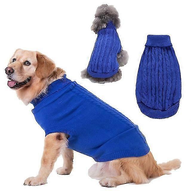 Warm Small Large Dog Sweater Cat Clothes Winter Turtleneck Pet Puppy Knitwear Sweaters Clothing For Cat Small Medium Big Dogs