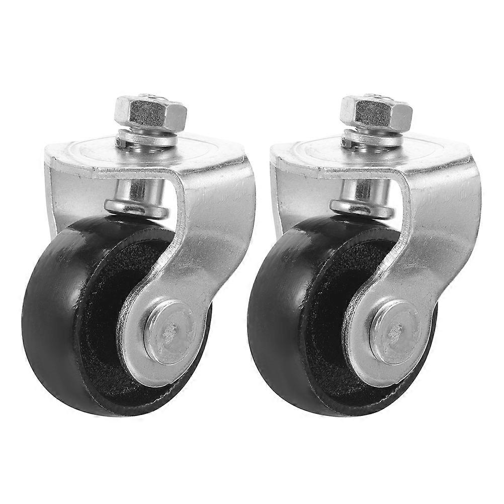 Heavy Duty Floor Jack Caster Wheels 2pcs Set Swivel Design for Effortless Movement, Replacement Parts for Hydraulic in Garage and Construction Use