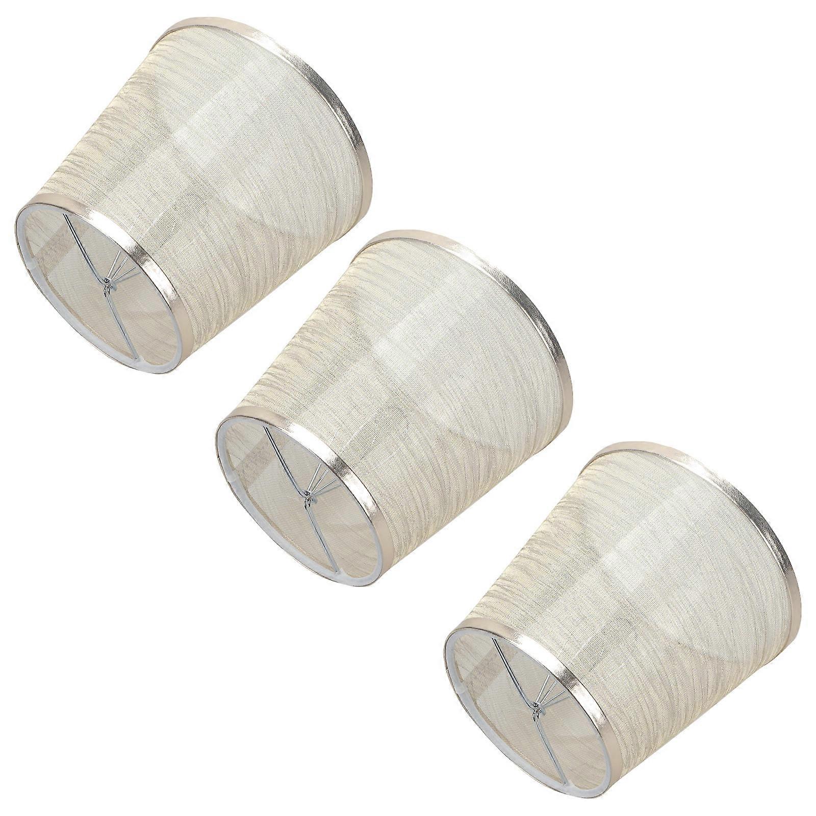 Cloth Lamp Shade for Home 3Pcs Light Yellow No-Dazzle Glow for Ceiling Cover