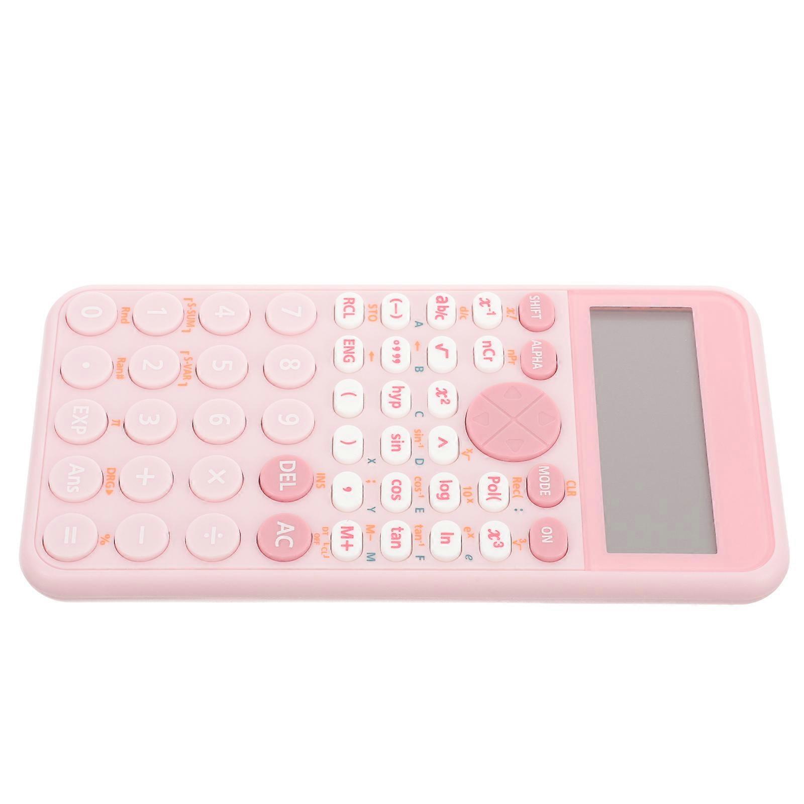 Electronic Calculator for Office with Large Screen and 240 Functions Perfect for Pink