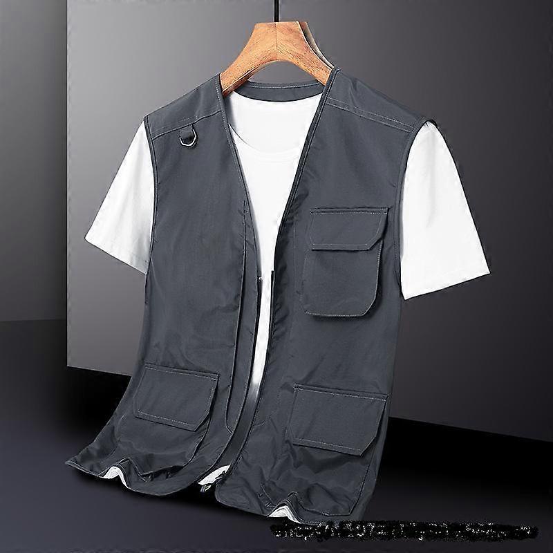 Work Clothes Vest Men Outdoor Quick-drying Thin Multi-pocket Vest