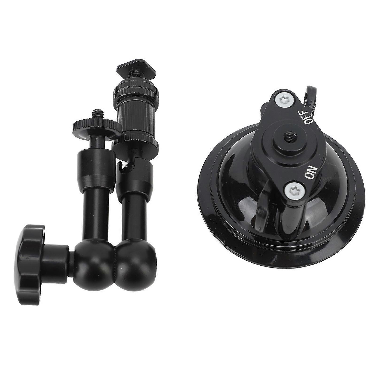 Car Camera Suction Mount Strong Support 360° Universal Rotation 8cm Base for Tripod Camera Action Camera