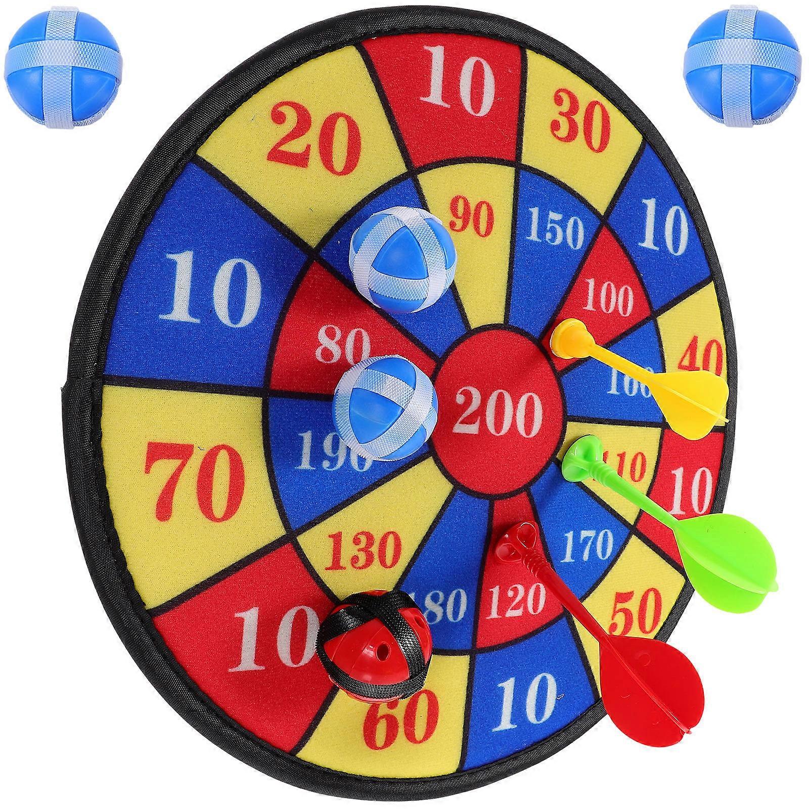 Colorful Throwing Game Kids Outdoor Activities Target Game Toy Set Multi-Colored 30x30cm Plastic 13Pcs