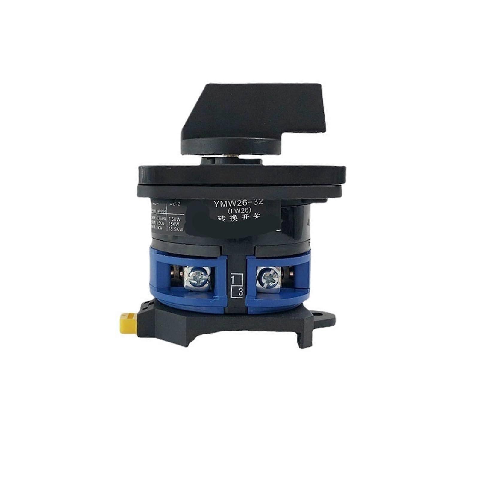 LW28 YMW26 LW2632/1DIN Rail Mounted Rotary Cam Switch 690V 32A 1 Pole Selector Silver Contacts (102)