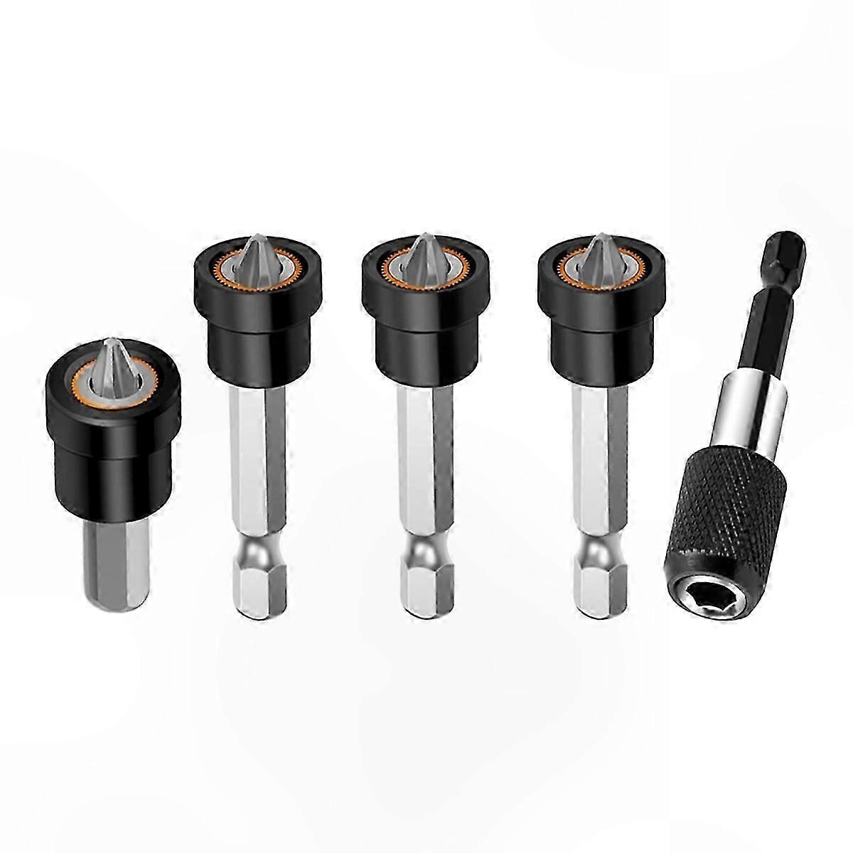 5-Piece Magnetic Drywall Screwdriver Set with PH2 Bits