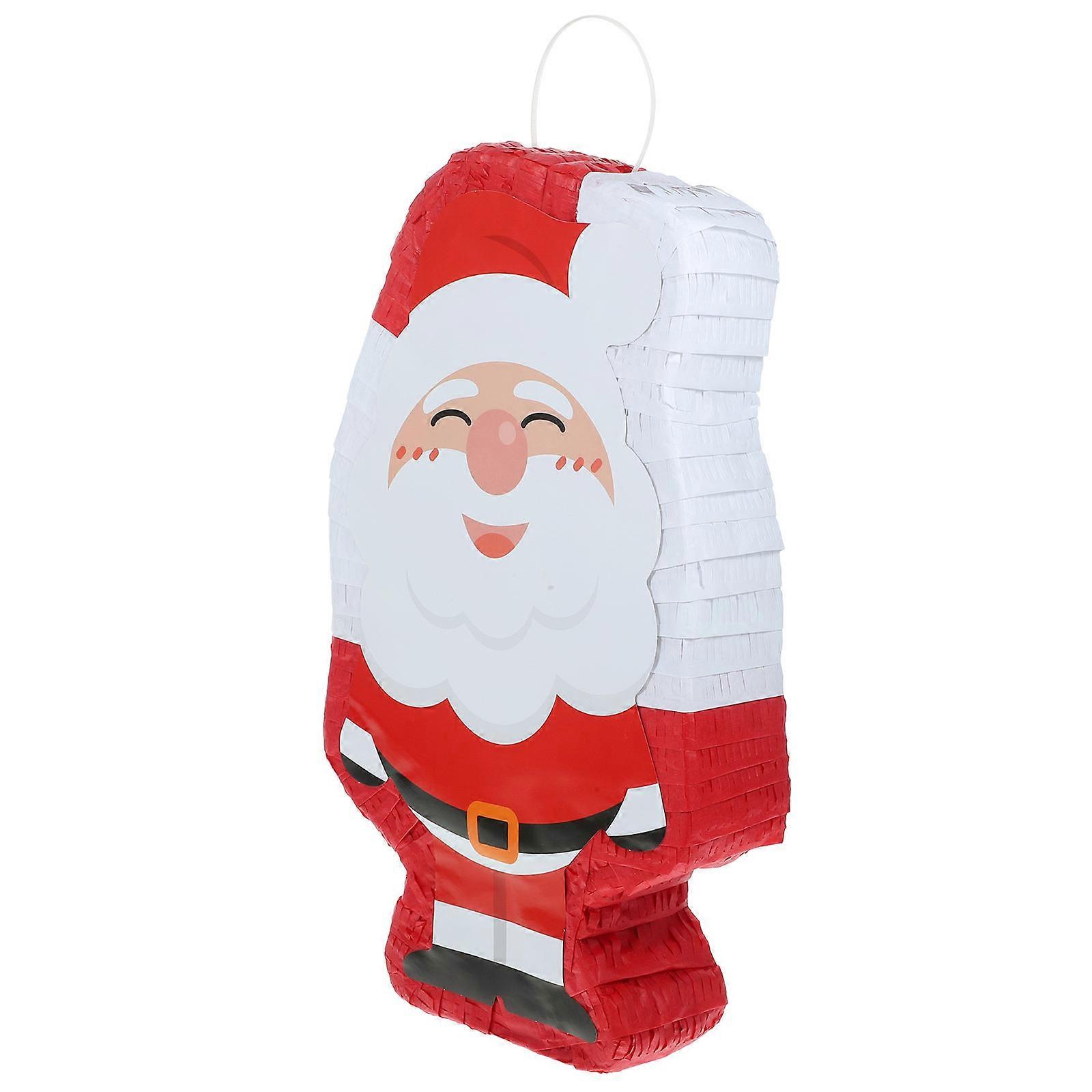 Decorative Santa Clause Pinata For Family Gatherings And Fiesta Events Red 40x24x7cm Photo Prop 1Set