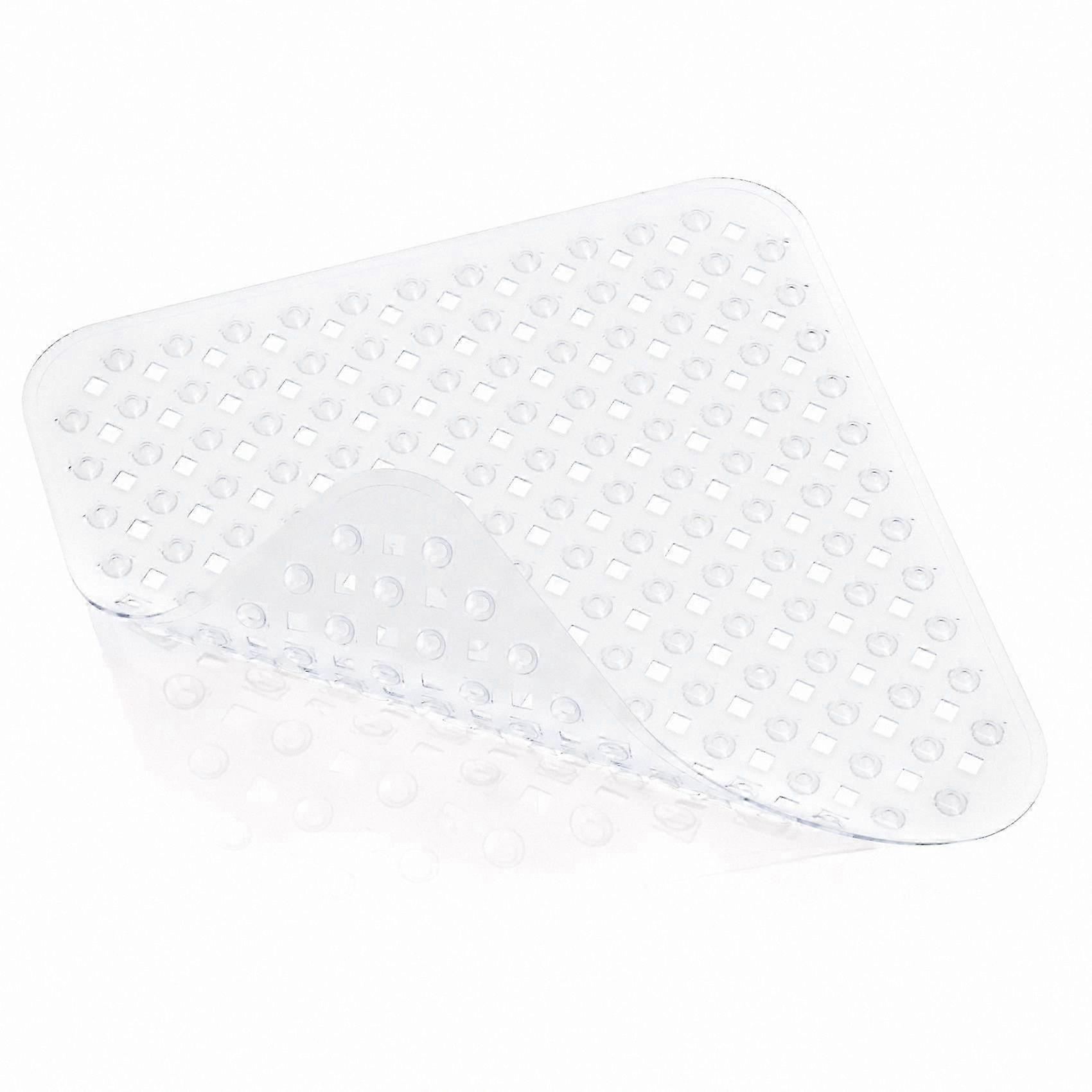 Non-Slip Square Bath Mat with Anti-Mould Feature - 53 x 53cm Bath Mats for Shower