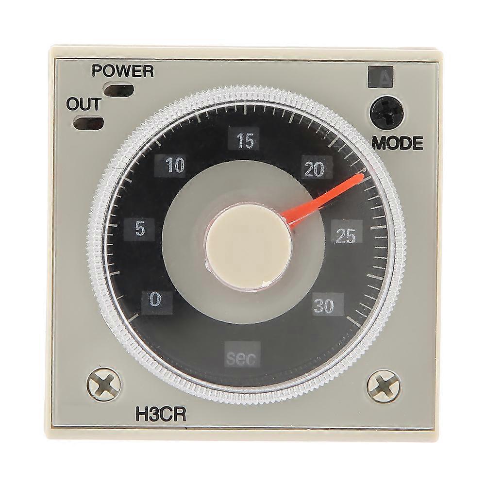 H3CRA Delay Timer Relay 0.5S300H Knob Control Time Relay 11Pin AC220V