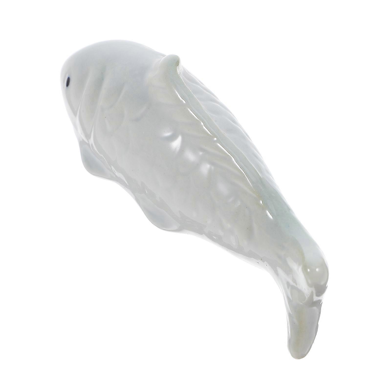 Cute Ceramic Floating Fish Statue for Aquariums – Vibrant Fish Tank Decor with Eye Catching Visual Effect, Lightweight and Versatile for Aquatic
