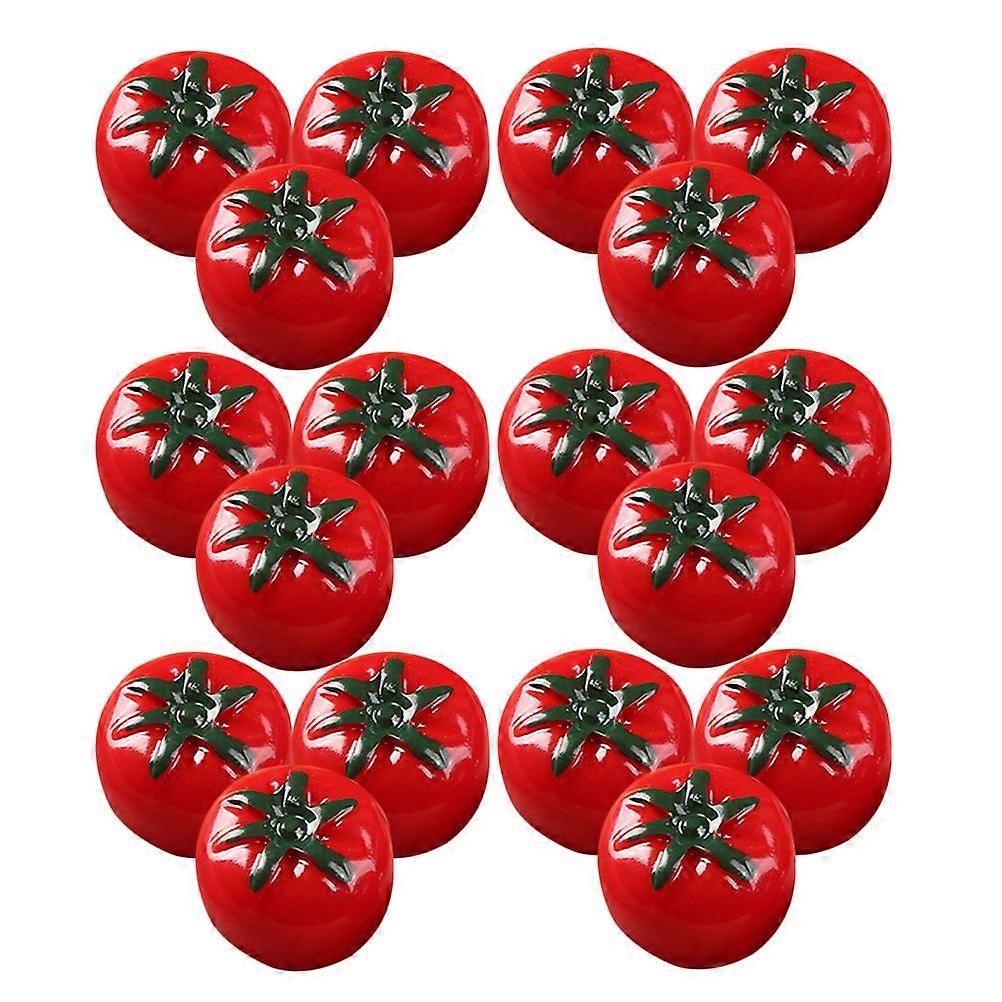 20pcs Mini Artificial Tomatoes Realistic Fake Fruits for Dollhouse Decor Table Centerpieces Photo Props Miniature Tomato Models for Home Party