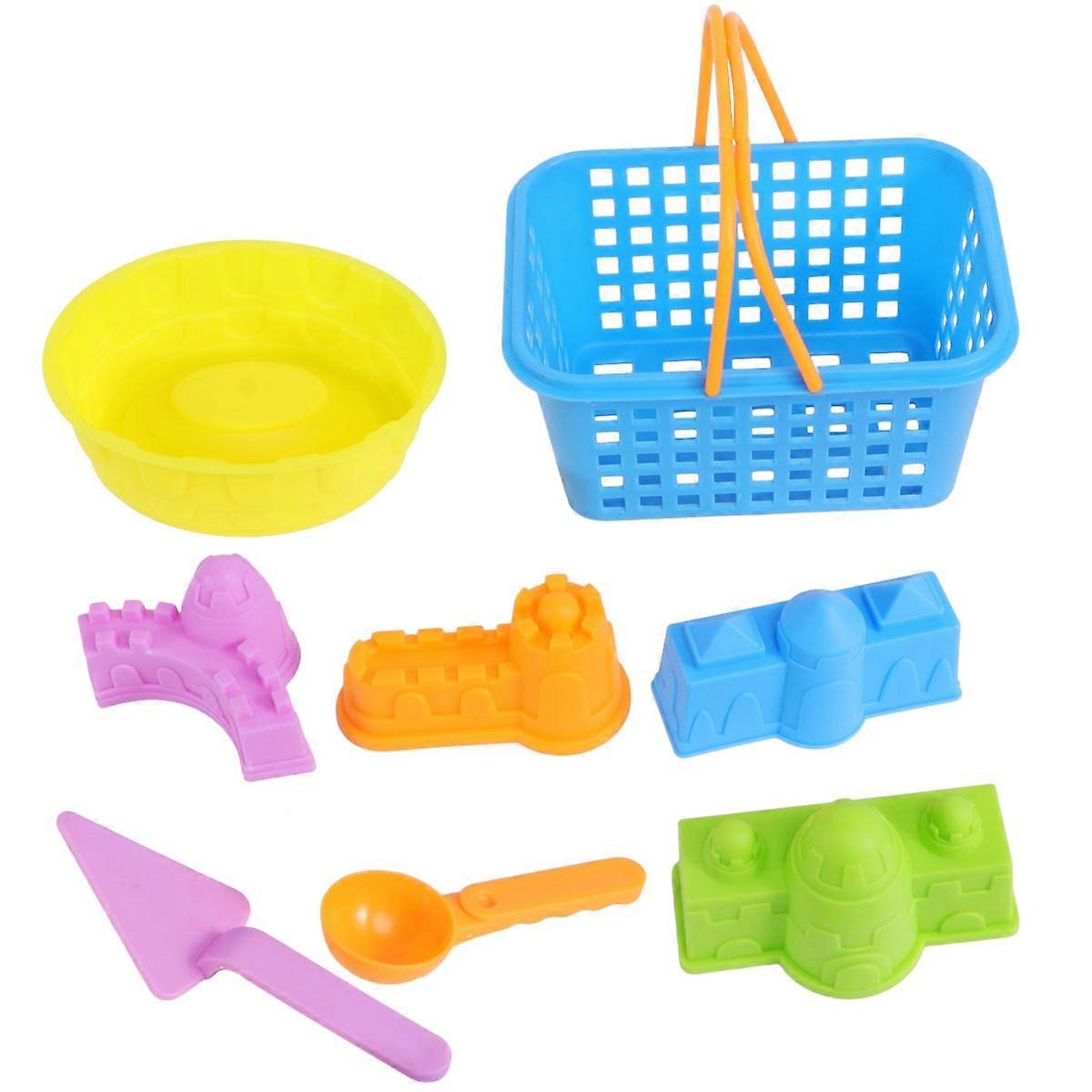 Assorted Color Beach Toys Set 8Pcs Kids Sandbox Toys Kit For Outdoor Play And Indoor Fun Enhancing Creativity Development