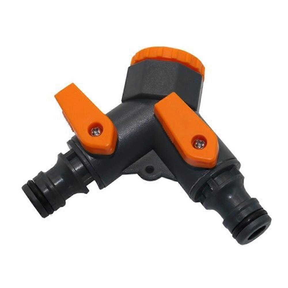 Ball Valve Quick Connector 1/2 To 3/4 Inch Y-Adapter Garden Hose Splitter For Irrigation Easy Install