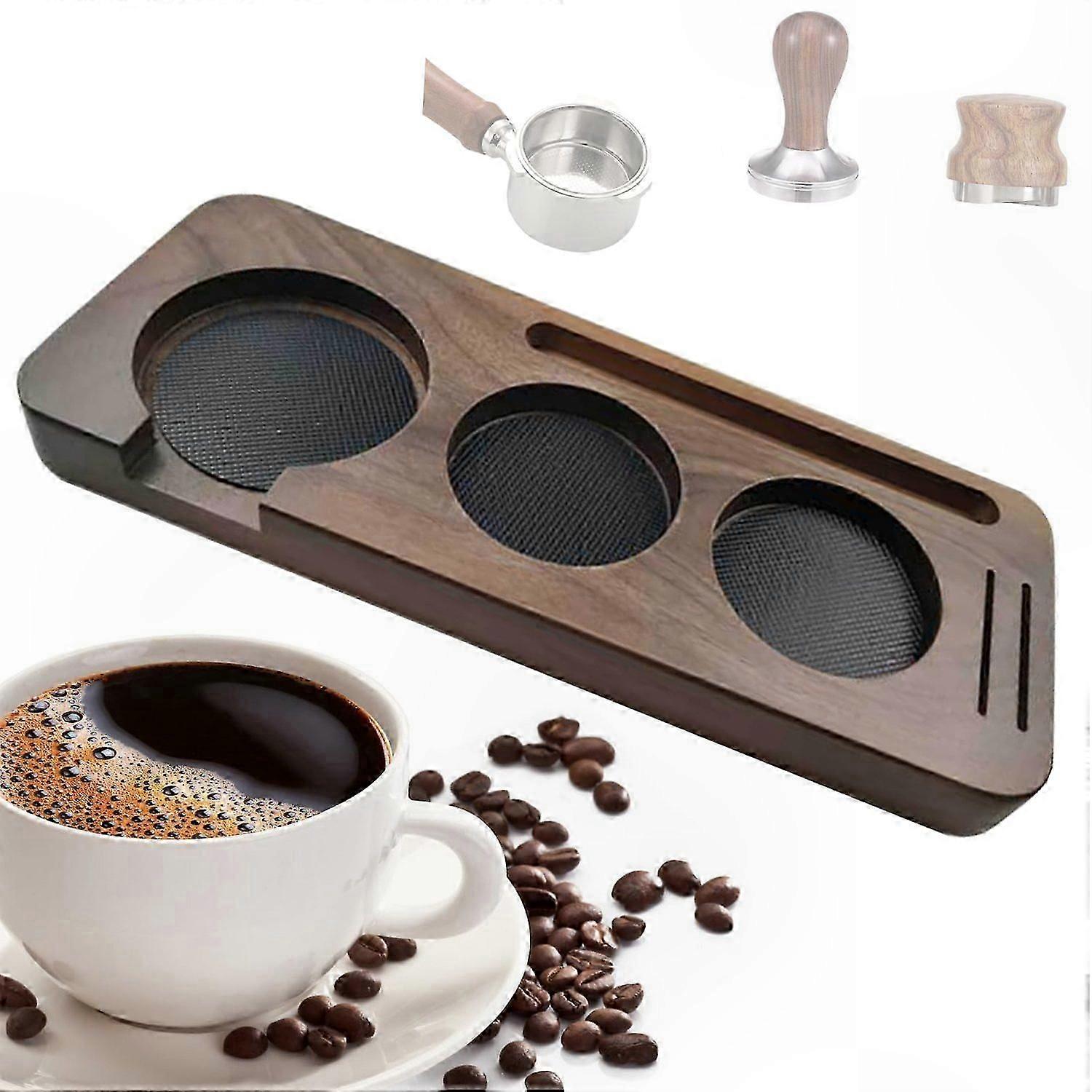 Coffee Tamper Stand with Station for Espresso Brewing Accessories