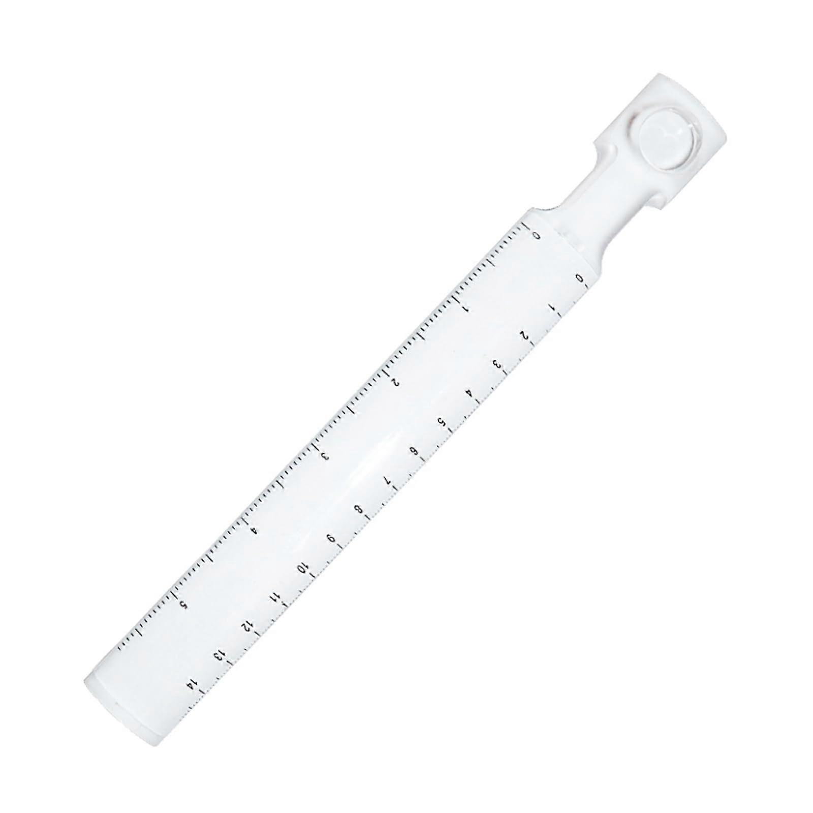 Lineal Lupe 15 cm - Multifunctional Acrylic Magnifier for Measuring, Drawing, Teaching - 2.5x Magnification, 21 cm Length
