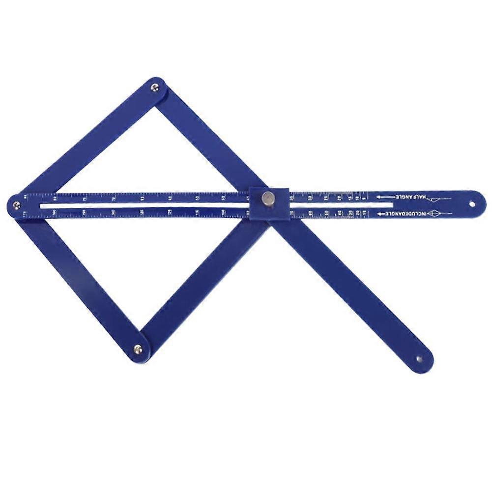 Stainless Steel Diagonal Ruler Angle Goniometer Precision Miter Tool For Woodworking And Tile Cutting Easy Read Adjustable Locking Scale