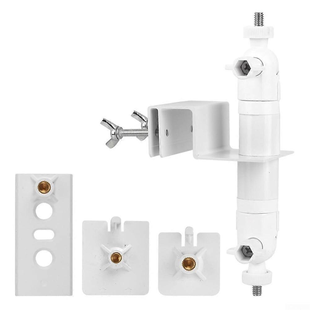 Weatherproof gutter mount for cameras solar panels, compatible with Ring, Arlo, and EufyCam devices (white)