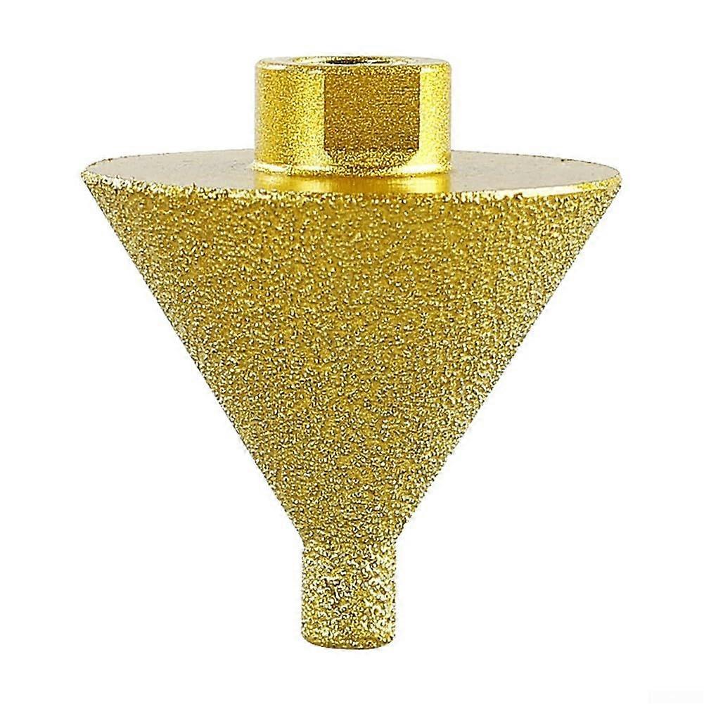 Bevel Bits M10 Thread Chamfer Countersink Polishing Tool for Glass Porcelain Tile Stone (38mm, 80 Grit)