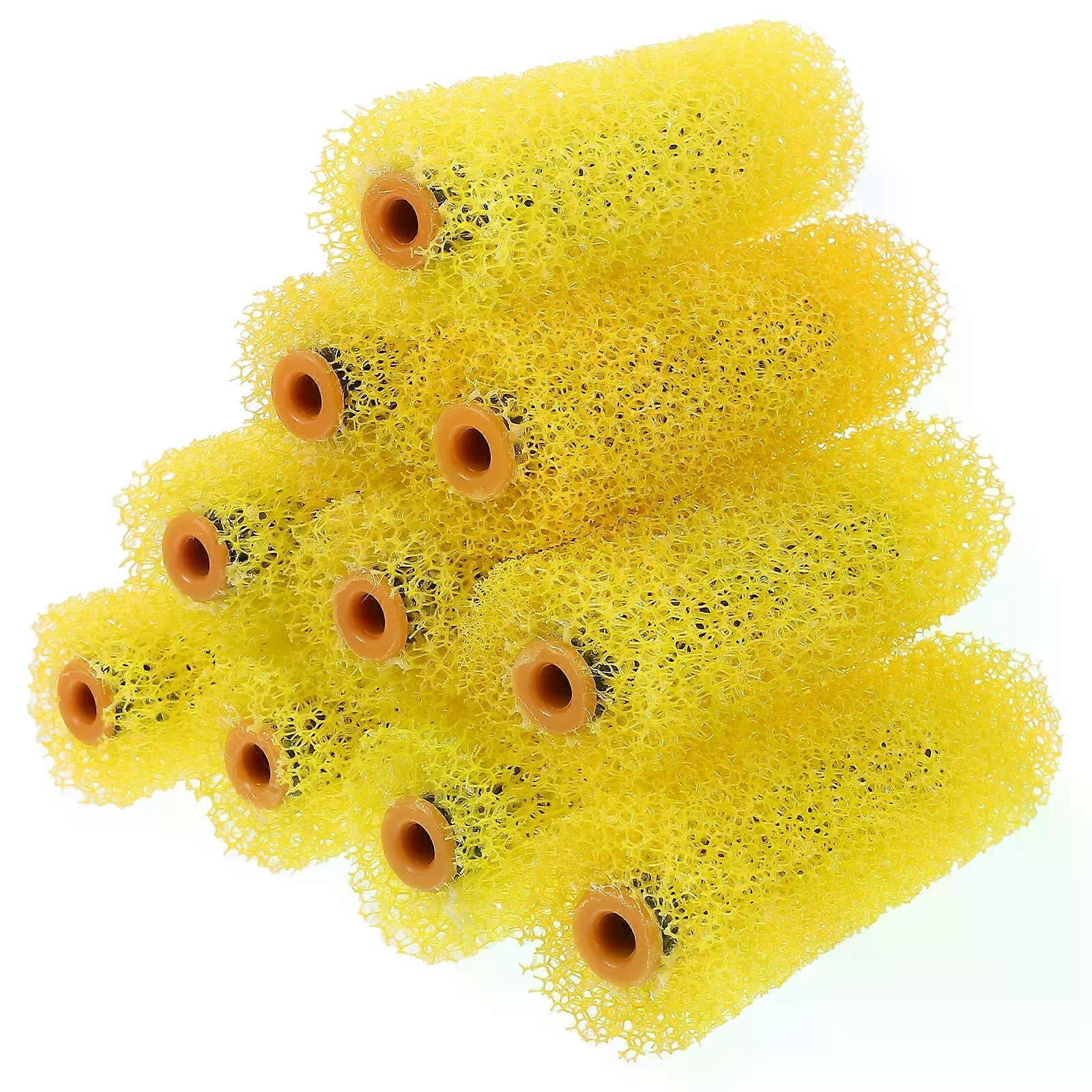 10 Pcs Roller Brush Rollers Sponge Paint Small for Painting Texture Textured Medium and