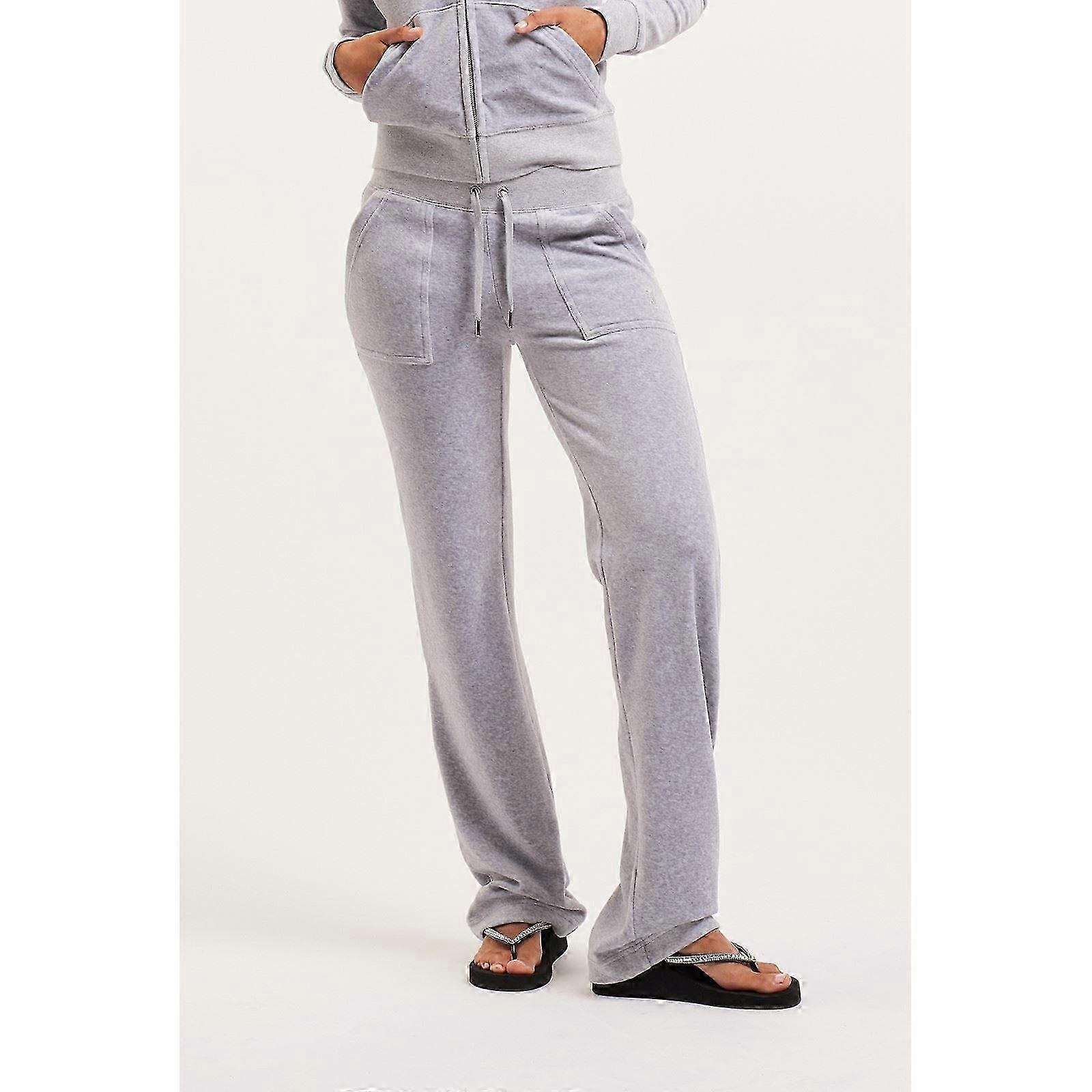 Del Ray Women's Silver Polyester Joggers Pants