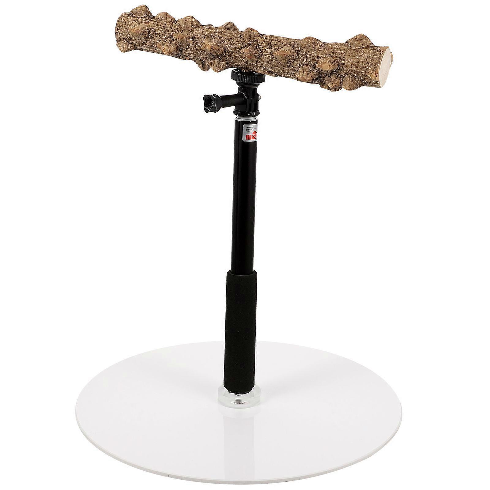Adjustable Height Bird Perch Stand Bird Training Perch Stand Bird Play Stand with Stable Base for Bird