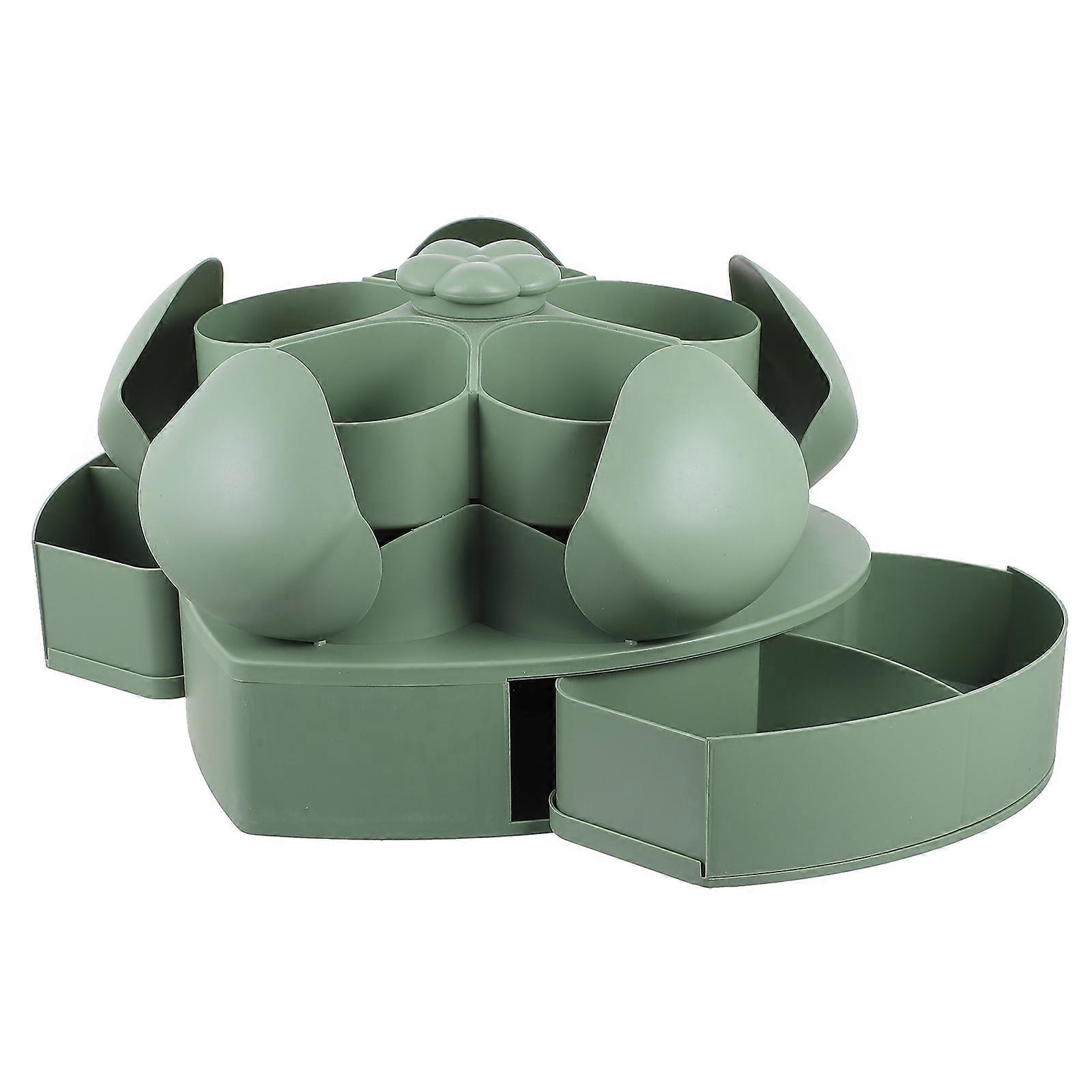 Snack Storage Rotating Dried Fruit Plate Home Use Tray Practical 1Pcs