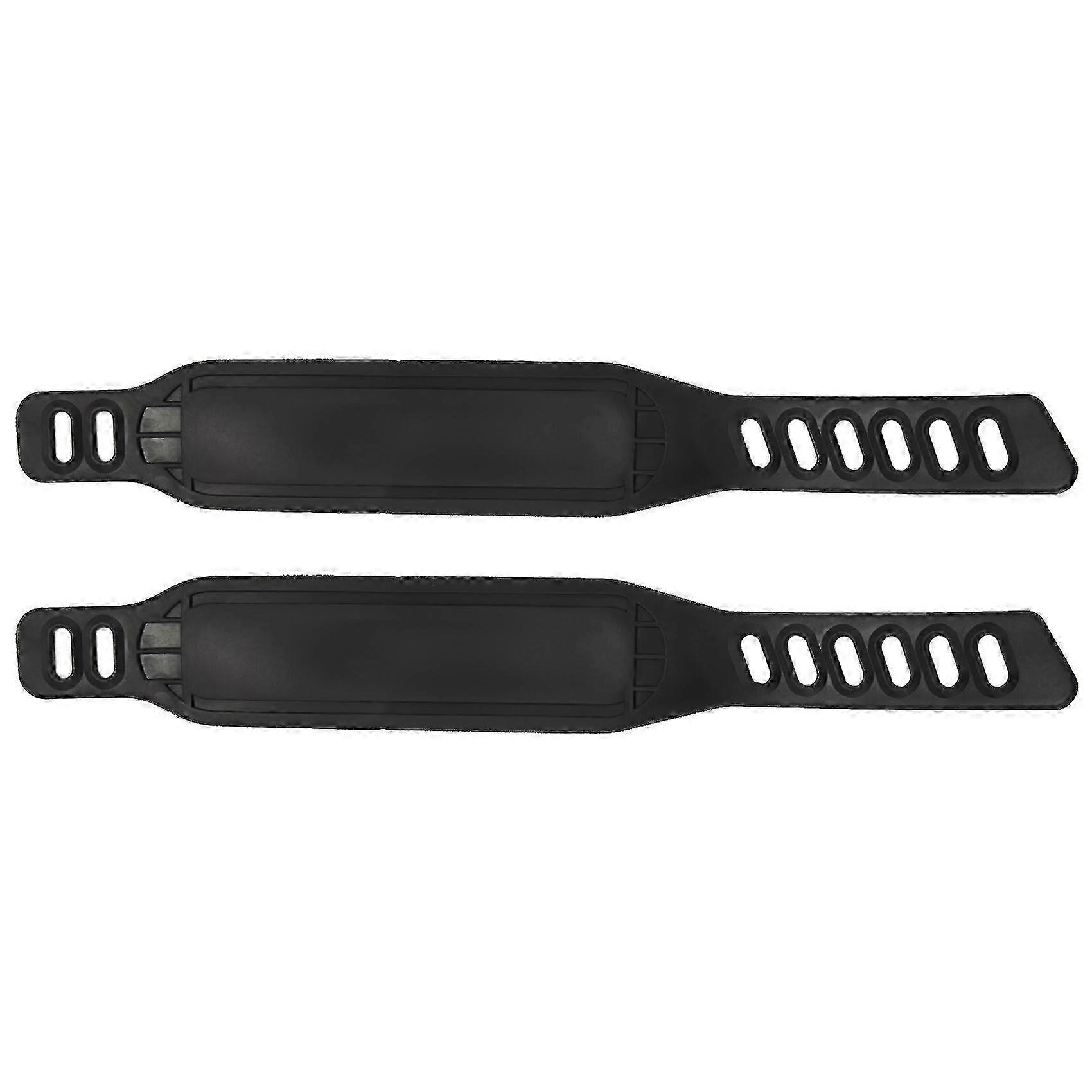 2 Pairs Exercise Bike Pedal Straps Widened Bicycle Pedal Exercise B...