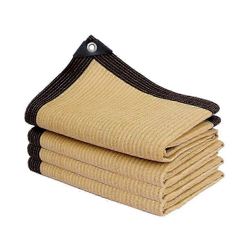 長方形のシェードネット、明るい色の屋外日よけ/スイミングプール/ガレージシェードクロス/シェード-3mx4m-イエロー