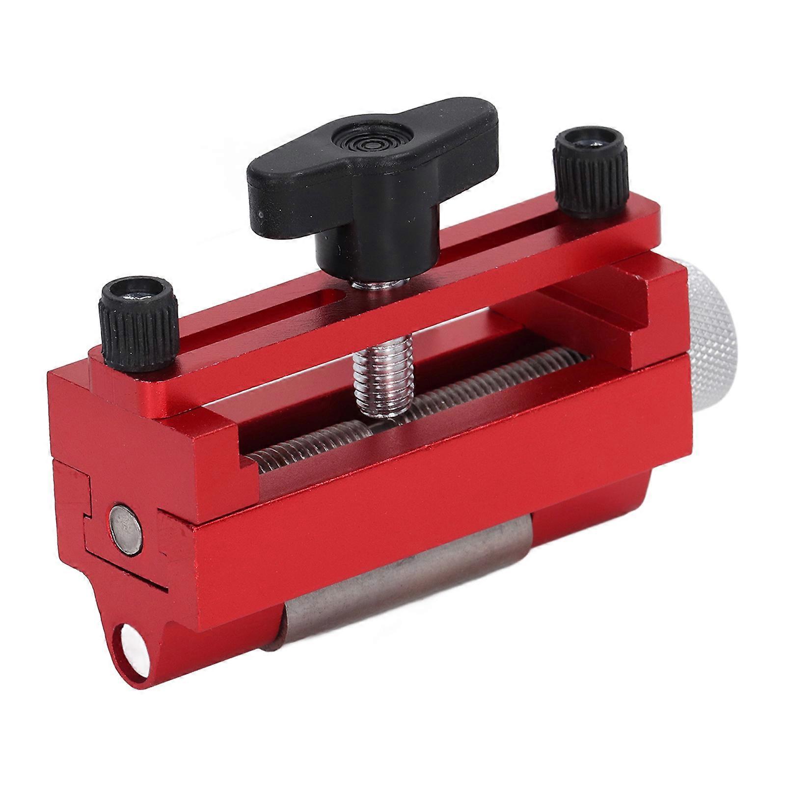 Fixed Angle Knife Sharpener Jig Red Black Aluminum Alloy Holder