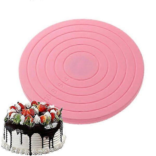 14cm Pink and Lightweight Plastic Cake Turntable