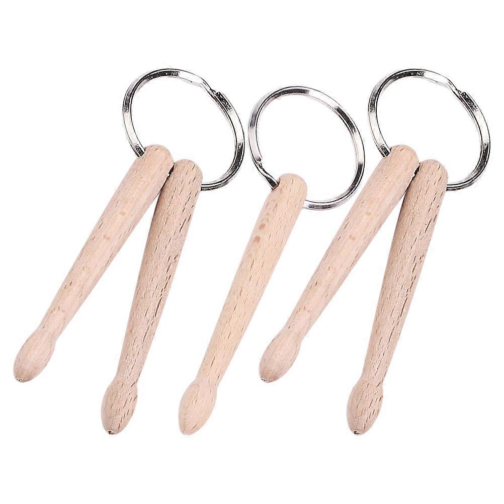 Drum Stick Key Chain 3Pcs with Unique Design for Bag Decoration