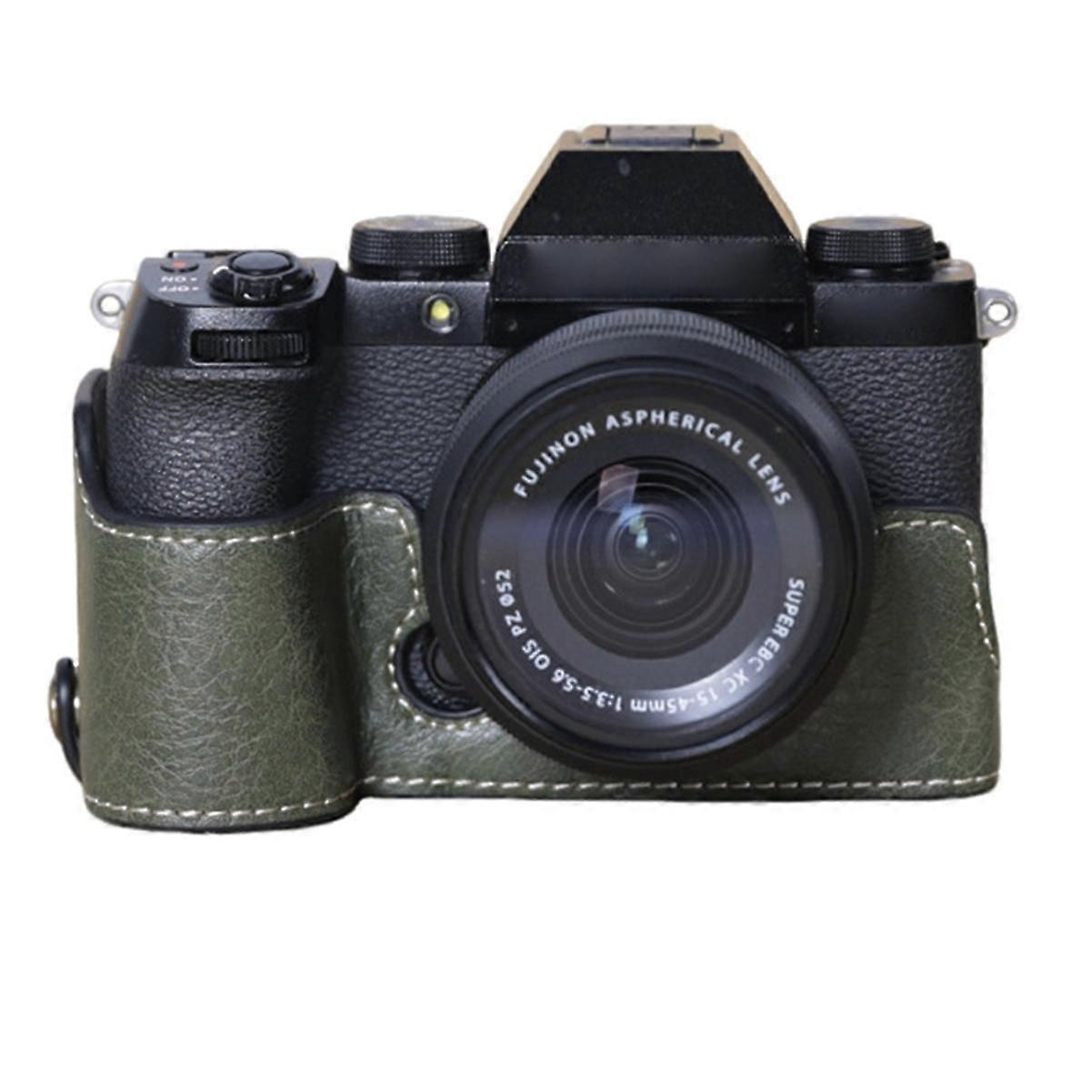 XS10 Camera Case PU Leather Camera Case Body for XS10 Protective Sleeve Box Base Olive Green