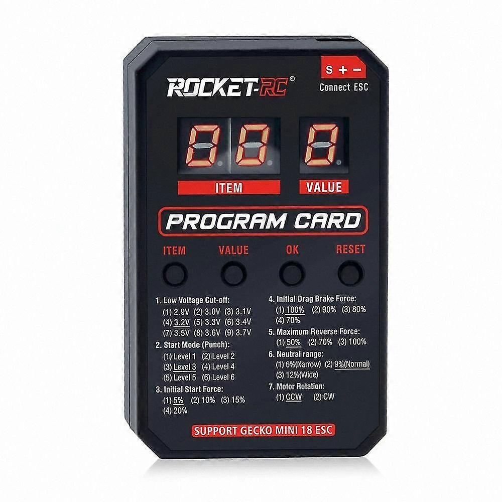 LED Program Card for RC Rock Crawler ESC Waterproof Brushless Controller Accessory