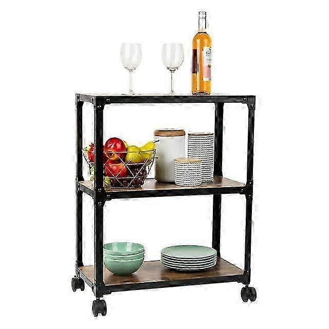 Charm 3 Shelf Mobile Kitchen Serving Cart
